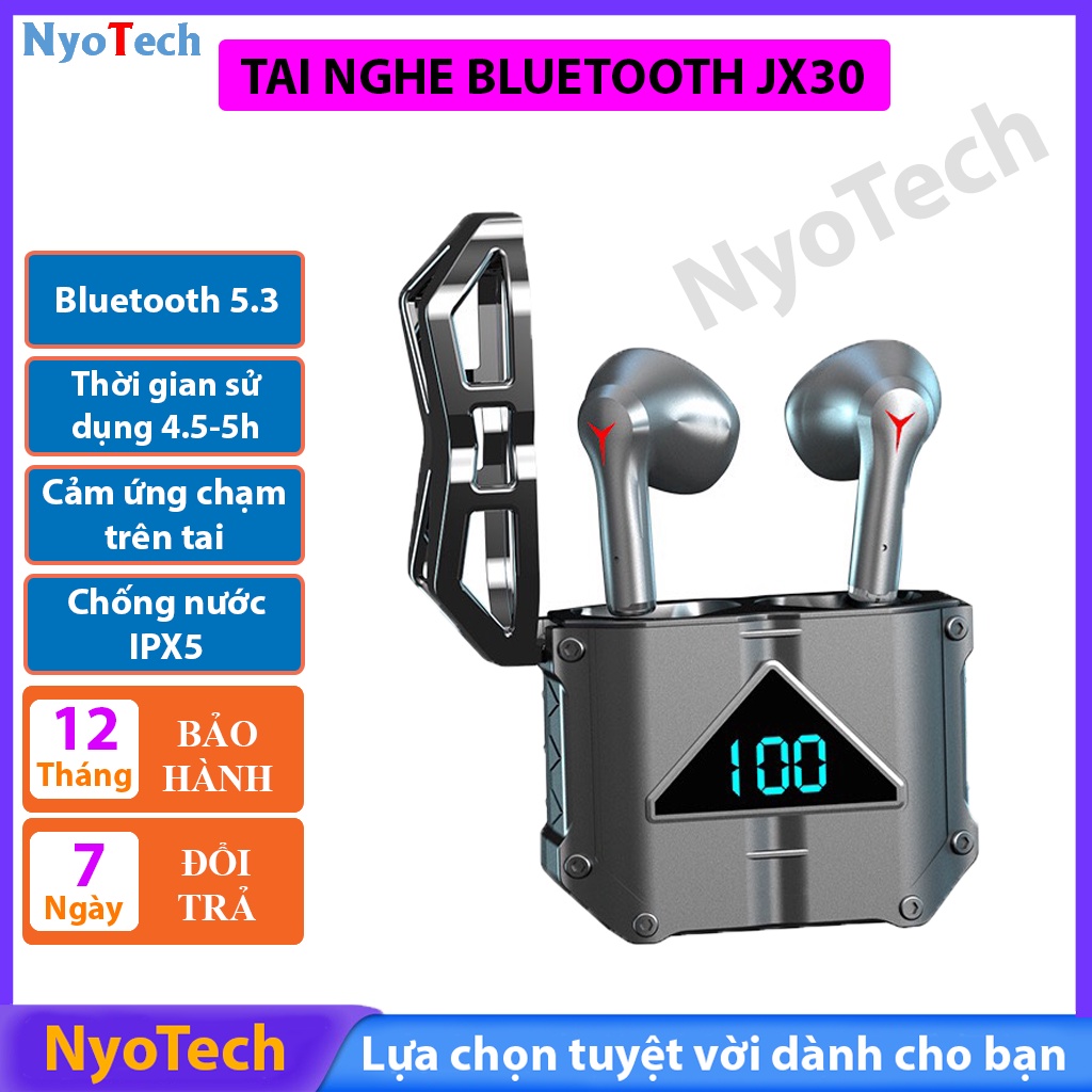 Tai nghe Gaming Bluetooth công nghệ Bluetooth 5.2 cảm biến chạm, độ trễ thấp đời mới 2022