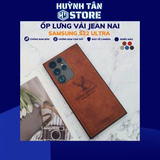 Ốp lưng samsung S22 ultra chống bám vân tay hình Nai 3D nhiều màu sắc phụ kiện điện thoại huỳnh tân store