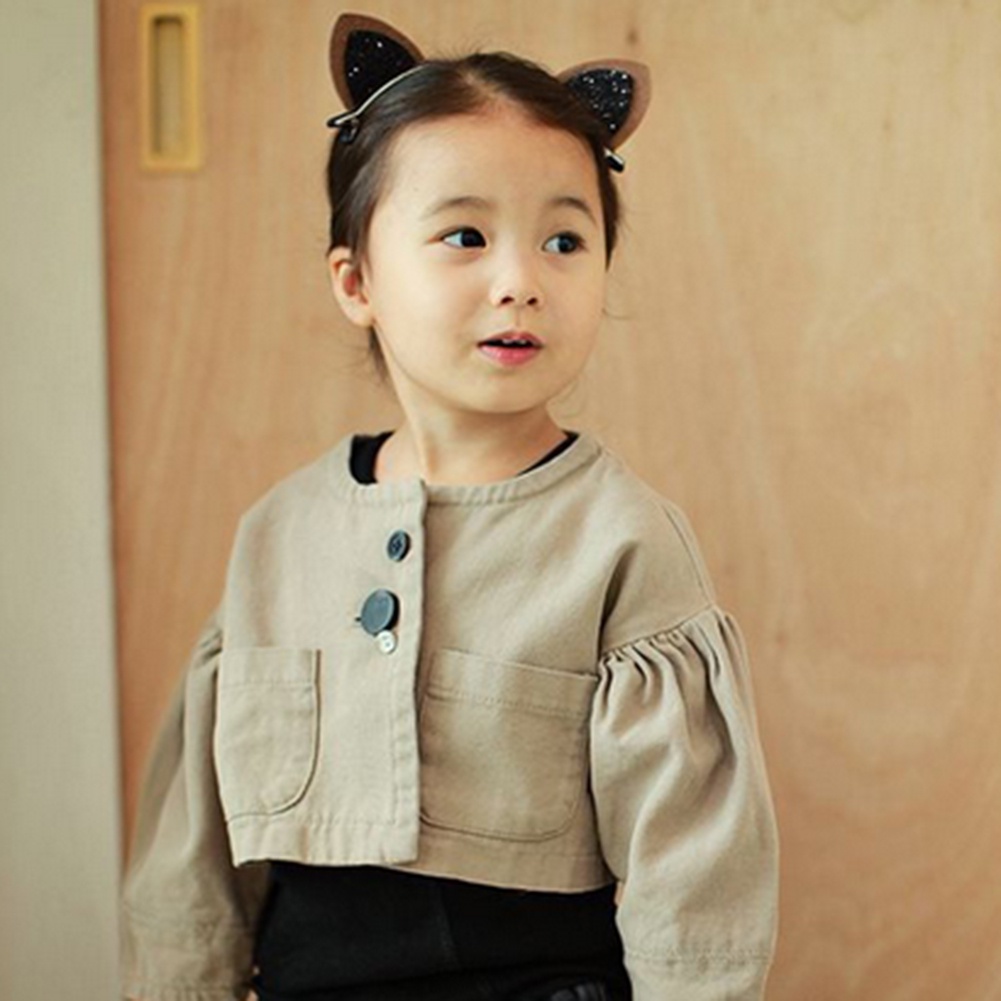 1 Cặp Kẹp Tóc Hình Tai Mèo Bằng Sequin Dễ Thương Cho Bé