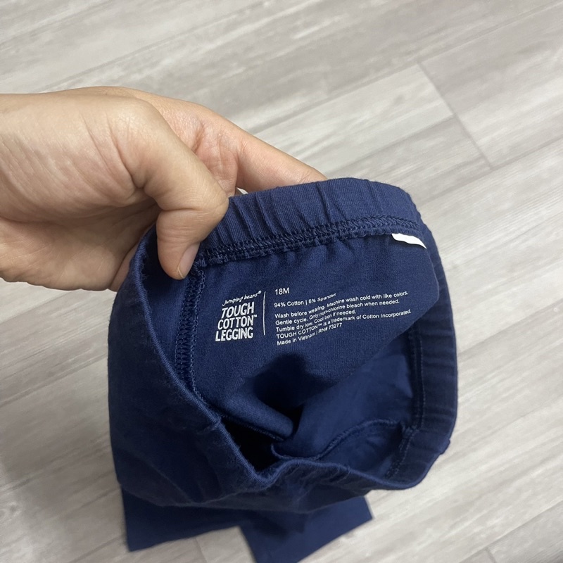 XD- Quần legging xanh than size 12m-5y