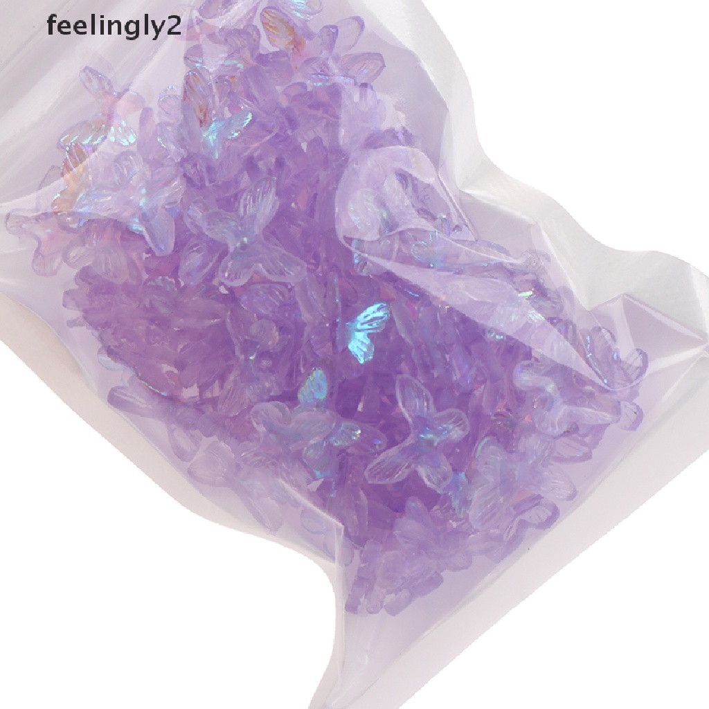 Bộ 20 Miếng Dán Trang Trí Móng Tay Hình Bướm Nhiều Màu Sắc DIY