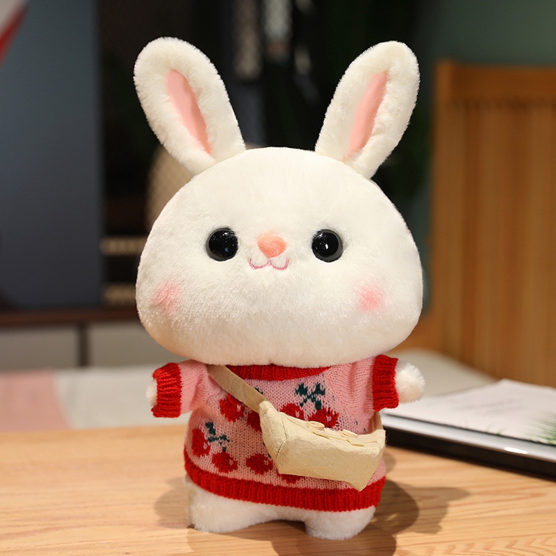 Thú Nhồi Bông Hình Thỏ 30CM Xinh Xắn Đáng Yêu
