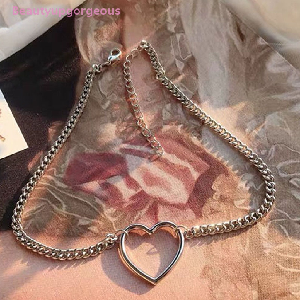 Vòng Cổ Choker Mặt Trái Tim Thời Trang Cho Nữ