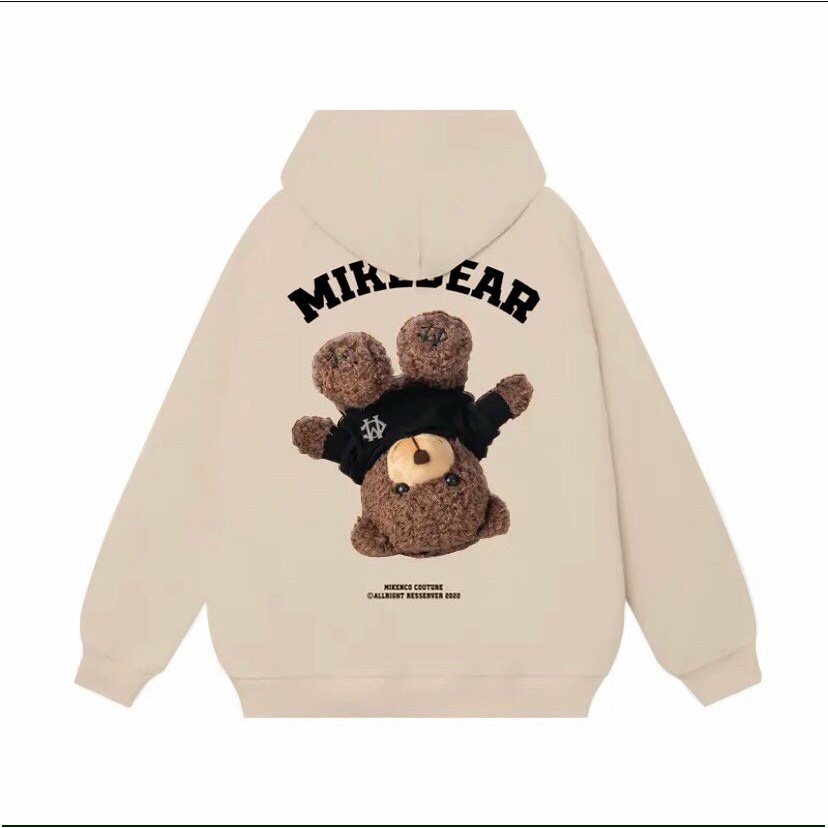 Áo Hoodie Mikenco, Mikenbear, Chất vải nỉ bông cao cấp Fom Áo Unisex