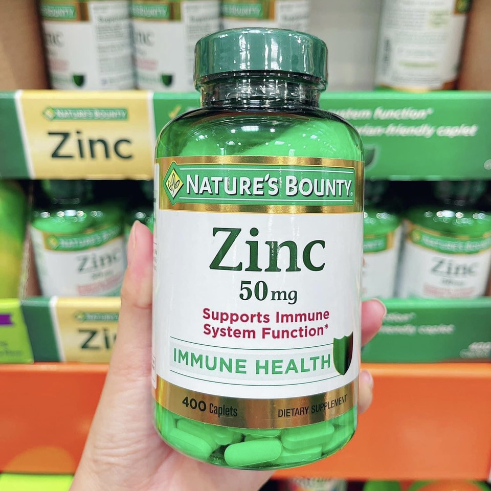 Viên Uống Zinc 500mg Nature’s Bounty 400 Viên