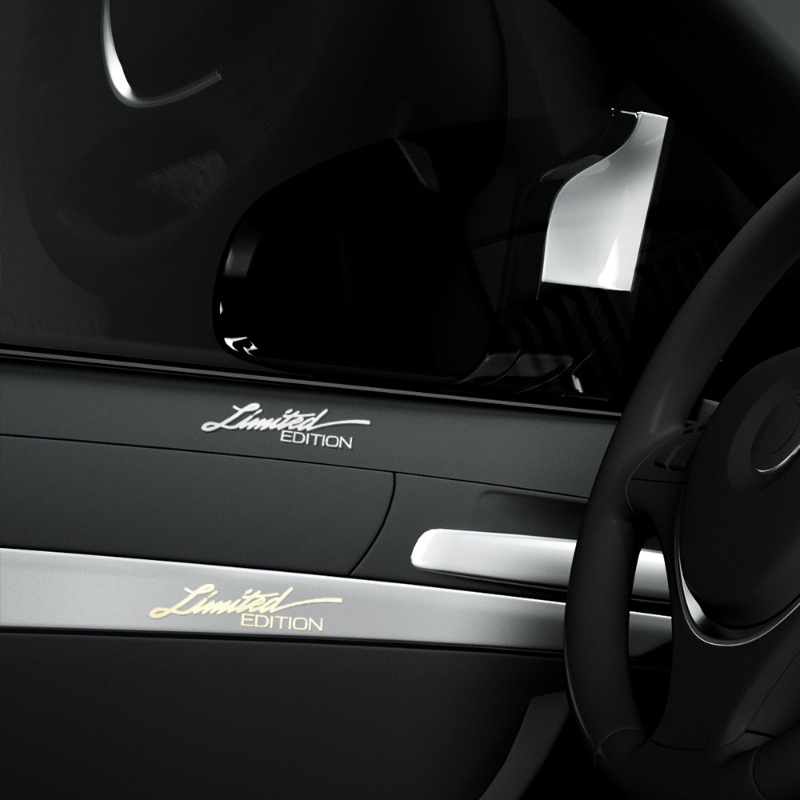 Miếng Dán Đề Can Bằng Kim Loại In Chữ Limited Edition Chất Lượng Cao Không Phai Màu Trang Trí Xe Hơi / Xe Máy