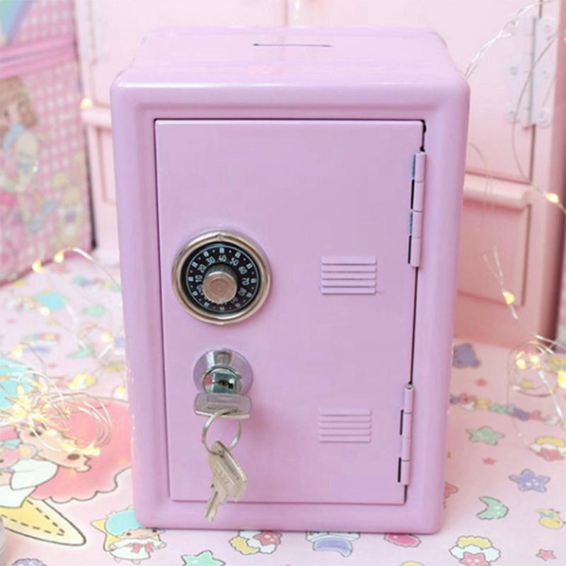 Hộp Đựng Tiền Tiết Kiệm Có Khóa Mật Khẩu Bằng Kim Loại Dành Cho Trẻ Em