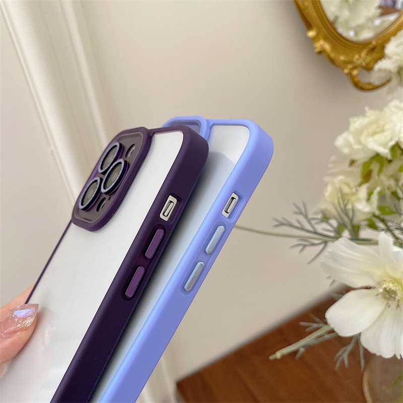 Ốp Điện Thoại Silicon Cứng Trong Suốt Chống Sốc Lấp Lánh Cho iPhone 14 Pro Max 14 Plus