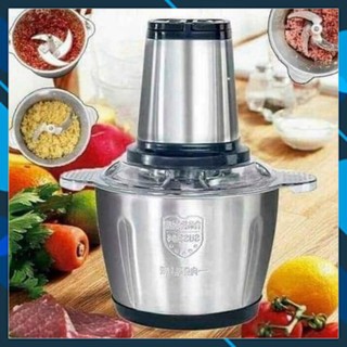 .. máy xay thịt đa năng cối inox 2l - máy xay đa năng mini, xay thịt, xay cá ..