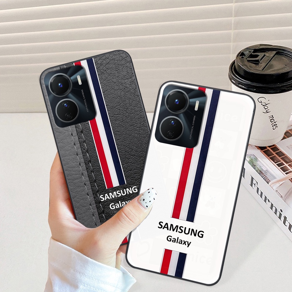 Ốp Vivo Y16 in giả da phong cách thể thao, cá tính, thời trang