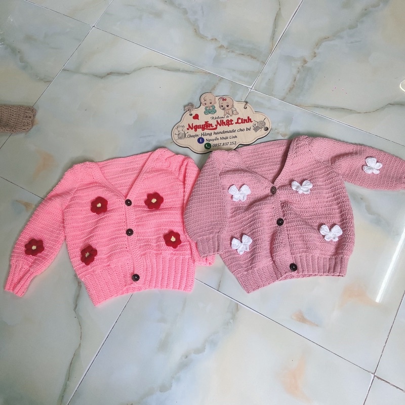 Áo len cadigan cho bé