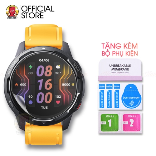 Combo 2 Miếng Dán Màn Hình Mặt Trước PPF Dành Cho Đồng Hồ Xiaomi Watch S1 S1 Active Trong Suốt Handtown