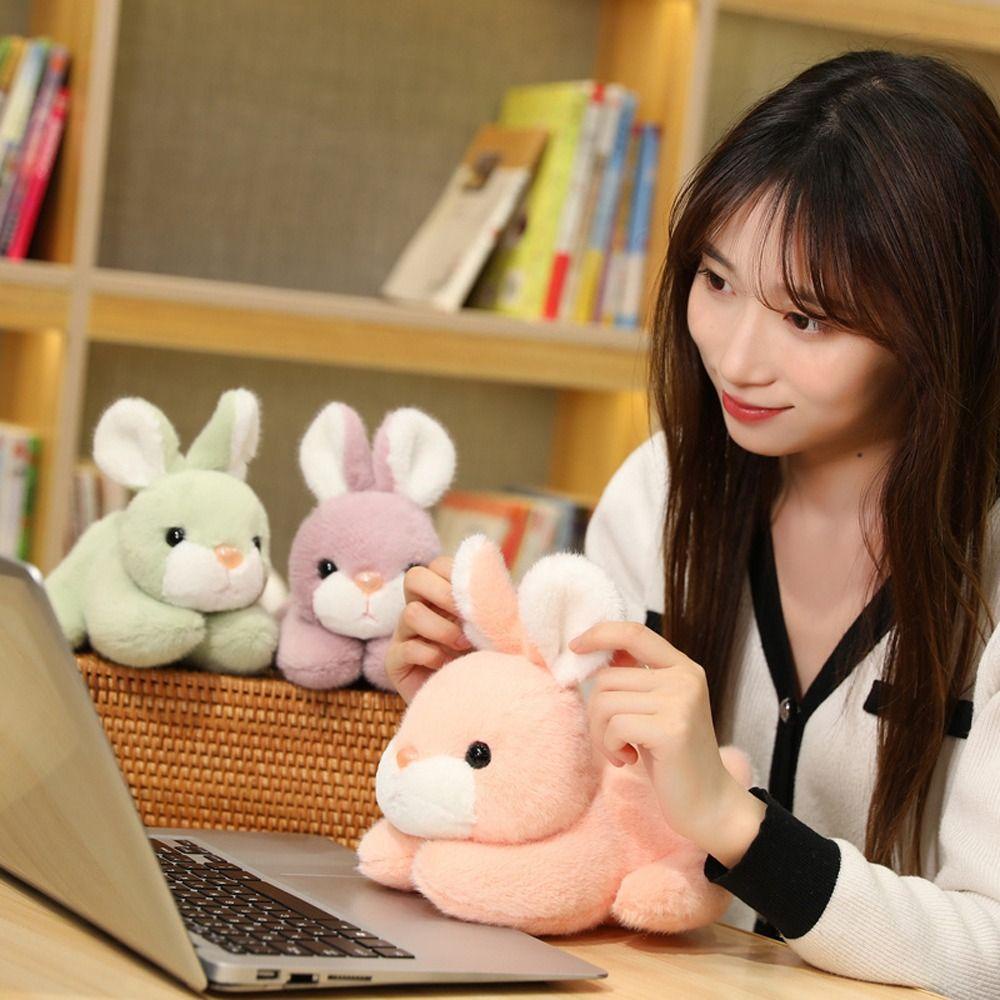 Thỏ Nhồi Bông Mini Mềm Mại Trang Trí Dễ Thương