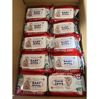 1 thùng 50 gói giấy ướt baby wipes 80g -shopgttk-