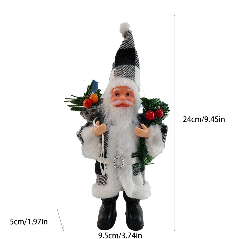 Búp Bê Trang Trí Giáng Sinh Hình Ông Già Noel Màu Hồng Xinh Xắn