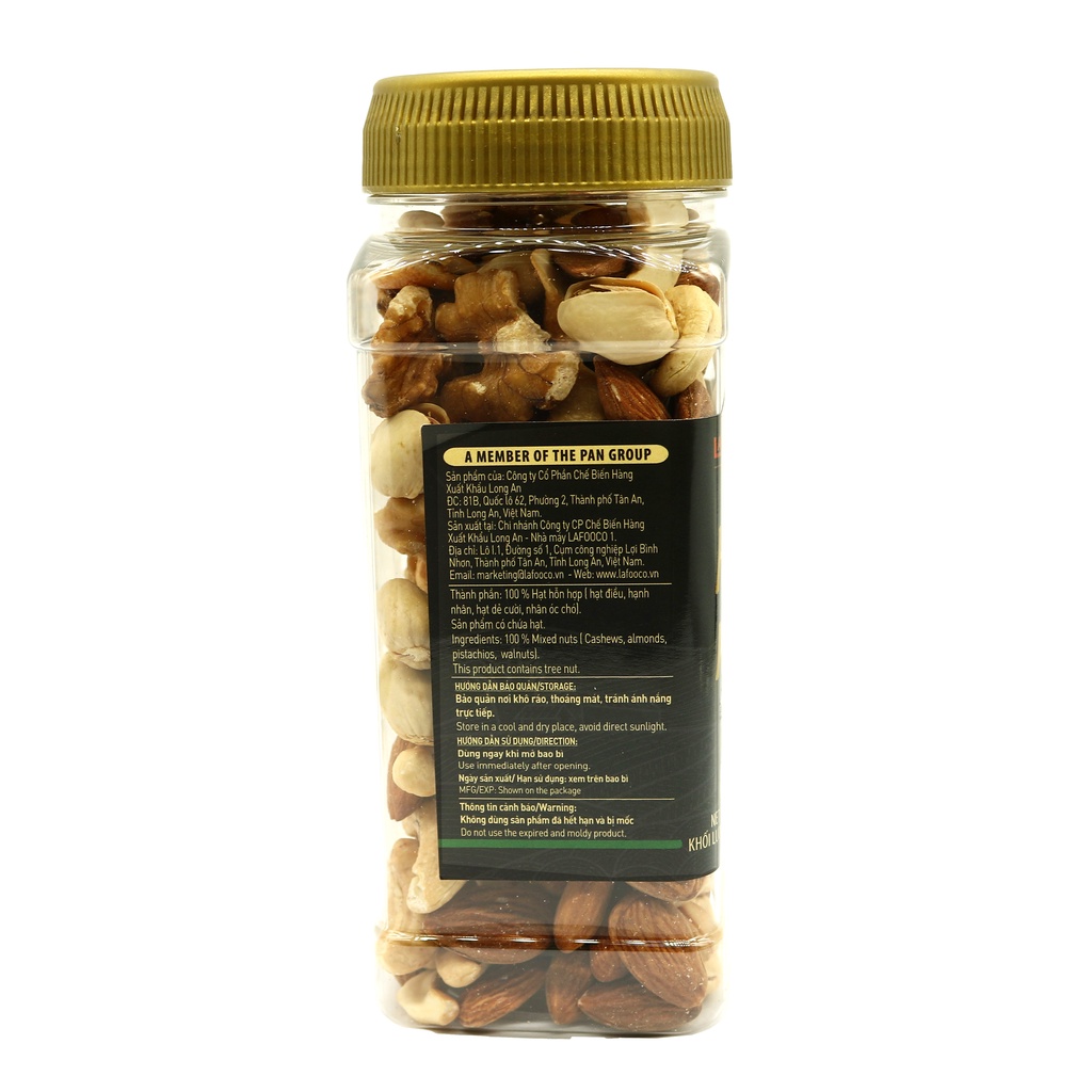 Hạt hỗn hợp không muối LAFOOCO 270g Unsalted mixed nuts