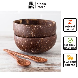 Bát Chén gáo dừa Tre Làng Đường kính 13cm - 15cm Cao 6cm-8cm