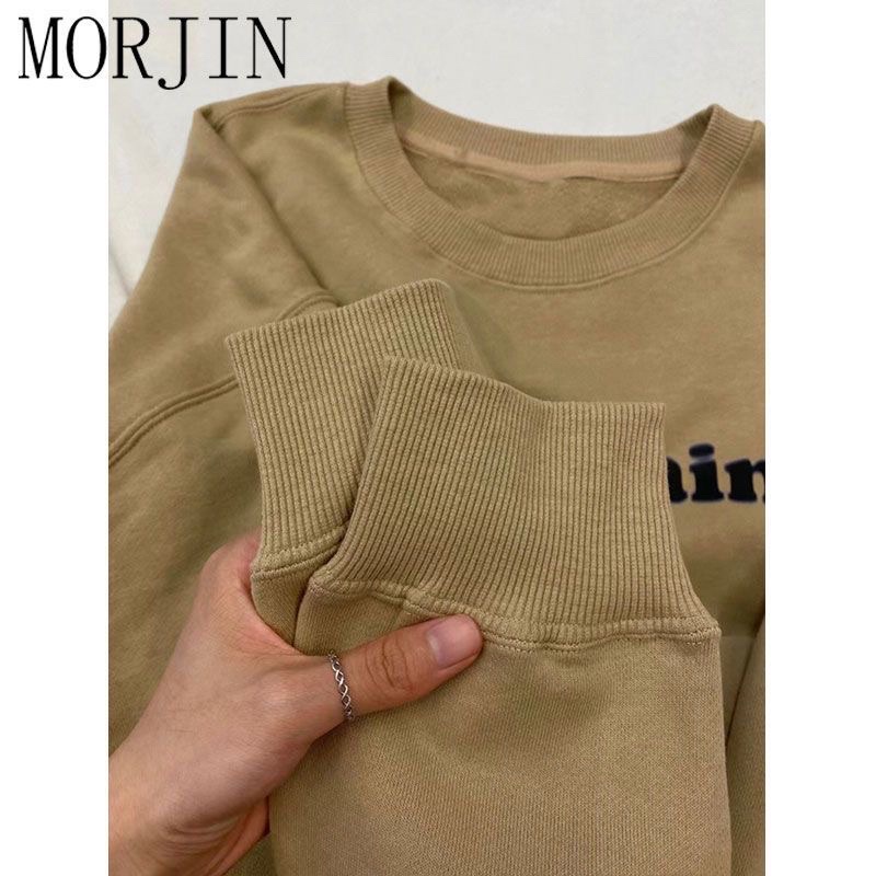 Áo Sweater Morjin Nỉ Chân Cua ONTAN Dáng Rộng Áo Cổ Tròn Nỉ Da Cá Phong Cách Hàn Quốc Mùa Thu Đông | BigBuy360 - bigbuy360.vn