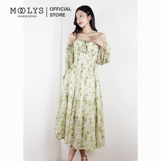 Đầm hoa dáng dài dễ thương Moolys MD009