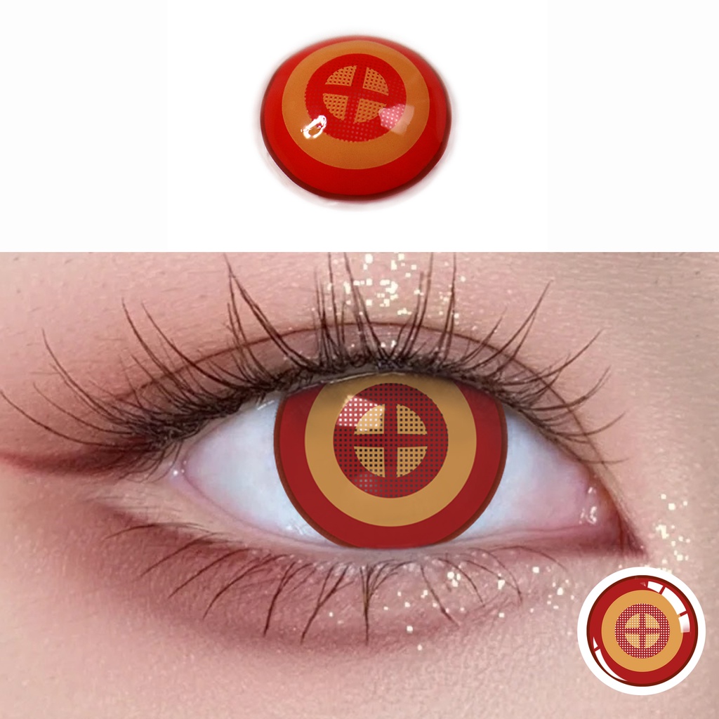 Kính áp tròng UYAAI 14.5mm phong cách anime Chainsaw Man