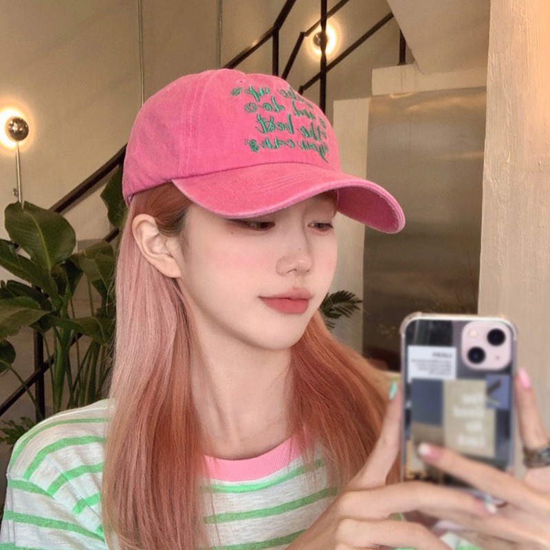 Mũ Lưỡi Trai Cotton Thiết Kế Chữ In Chống Nắng Mùa Hè