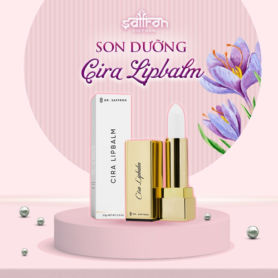 Son dưỡng ẩm môi Cira Lipbalm thương hiệu Saffron Việt Nam