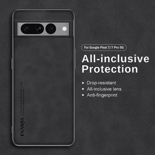 Ốp Điện Thoại Cho Google Pixel 7 7A 7Pro 8 8A 8Pro 9 9A 9Pro A Pro Pixel7 Pixel7A Pixel7Pro 4G 5G Ốp Lưng Da Cừu Sang Trọng Khung Silicon Mềm Chống Sốc Vỏ Kinh Doanh