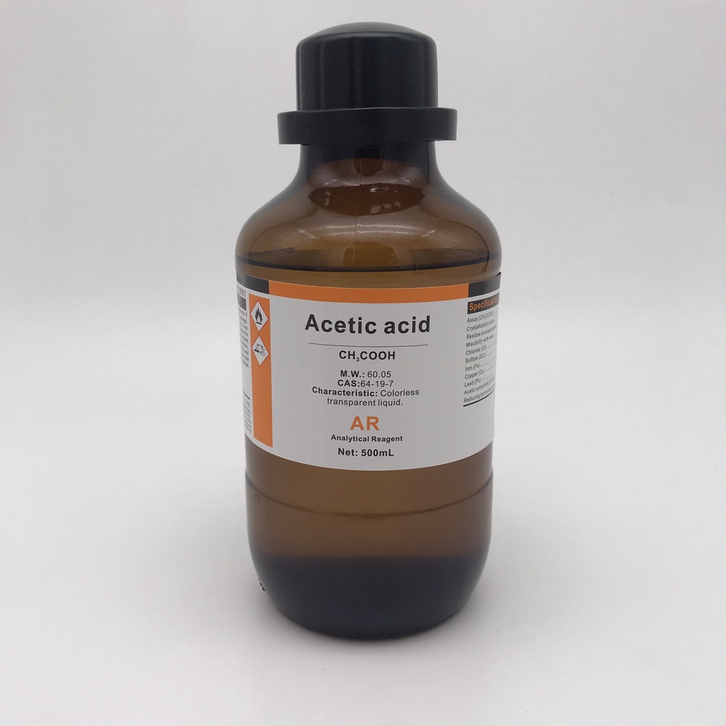Dung dịch Acid acetic CH3COOH giấm chai 500ml axit axetic tinh khiết, chế xuất an toàn