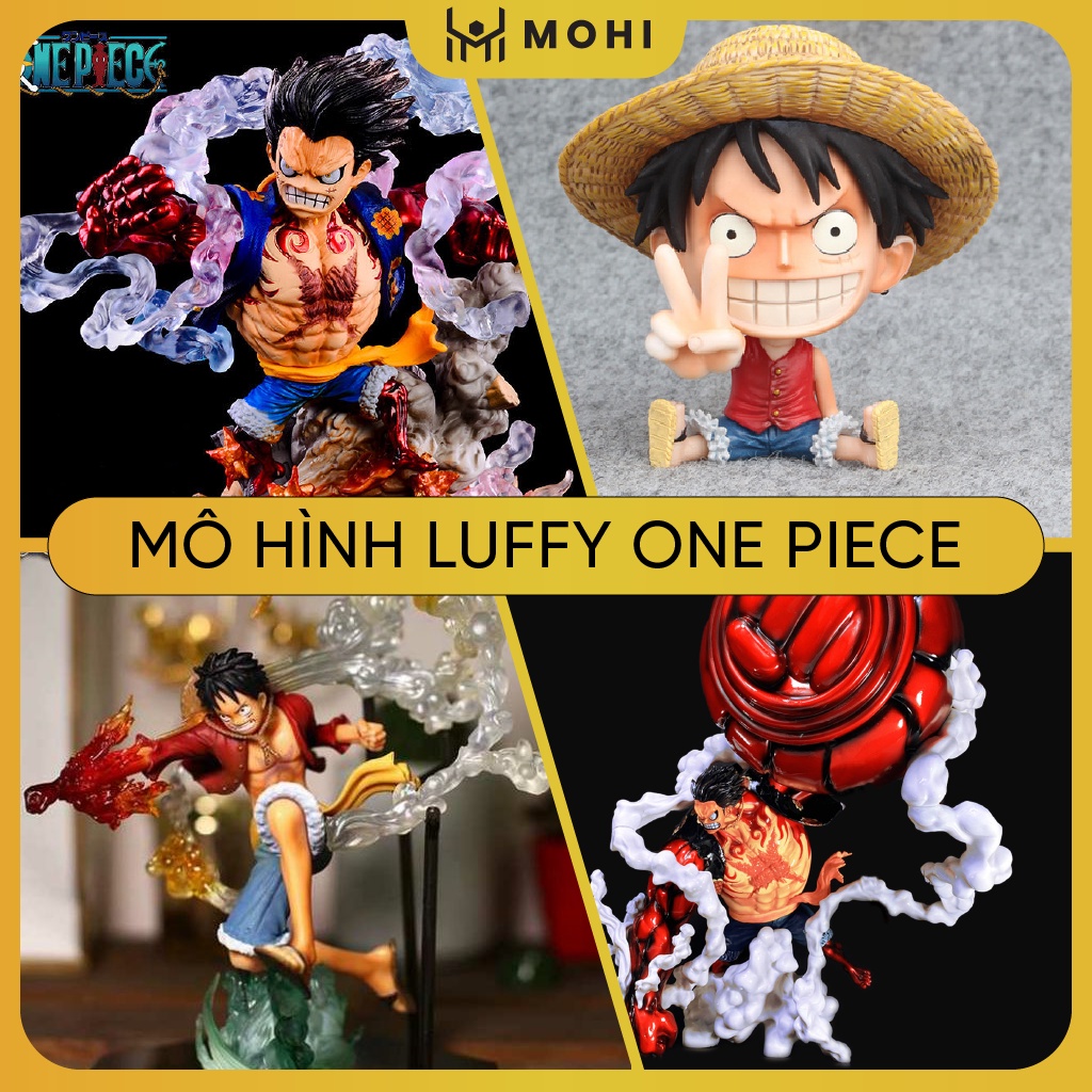 Mô Hình One Piece Luffy, Luffy Chibi, Luffy Gear 2, Luffy Gear 4, Luffy Gear 5 Figure Tượng Luffy F.zero