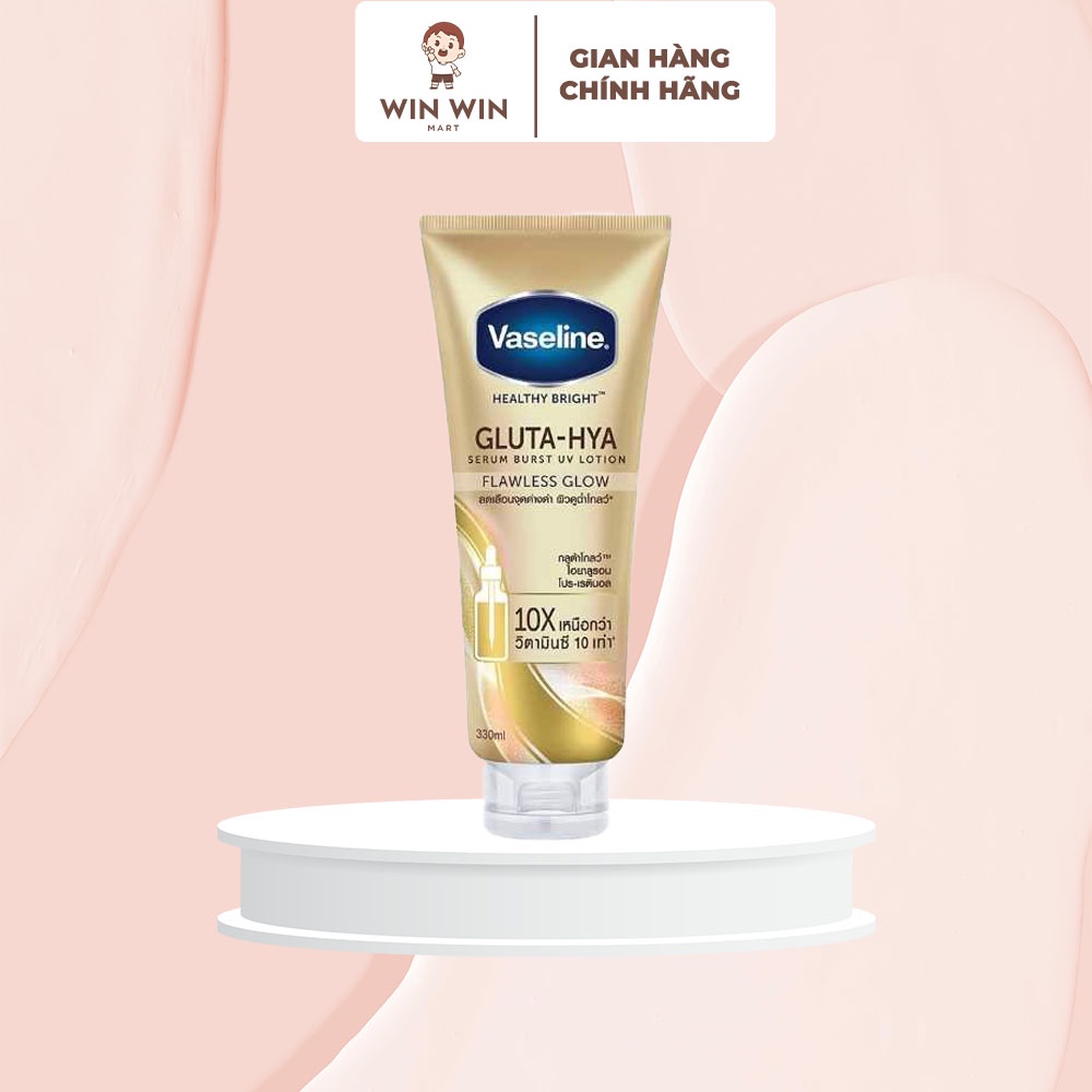 Sữa Dưỡng Thể Trắng Da Vaseline Healthy Bright Gluta HYA Serum 10X Thái Lan 330ml