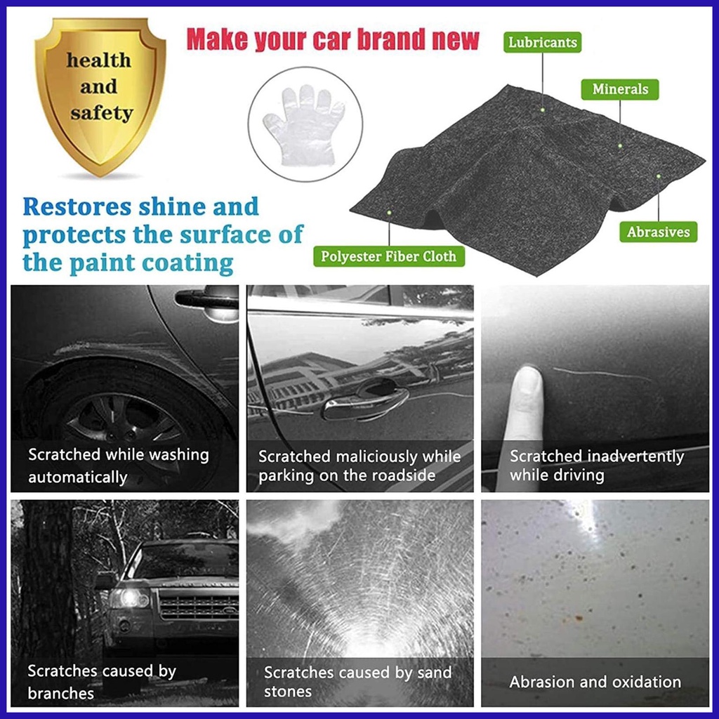 Vải Nano Lấp Lánh Loại Bỏ Vết Trầy Xước Trên Xe Hơi