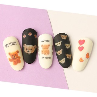 Sticker dán móng chủ đề GẤU