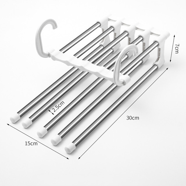 Set 3 Móc Treo Quần Áo 5 Trong 1 Tiện Lợi