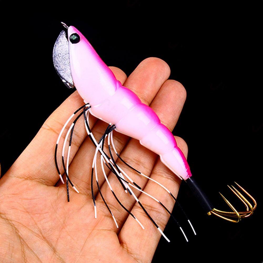 FOREVER 2 Mồi Tôm Giả Câu Cá Bằng Gỗ 12CM 17.2G