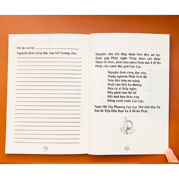 Saách - Vở Chép Tay Hồng Danh Nam Mô A Di Đà Phật