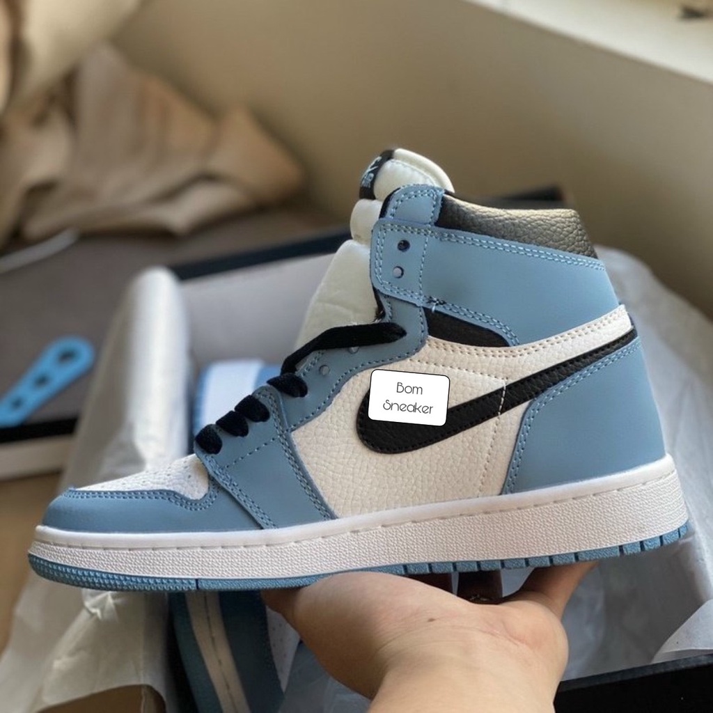 Giày Sneaker Jordan 1 Cổ Cao Ghi Xám, Giày Nam Nữ JD1 Grey Thể Thao Dành Cho Học Sinh Sinh Viên Đi Học Đi Chơi