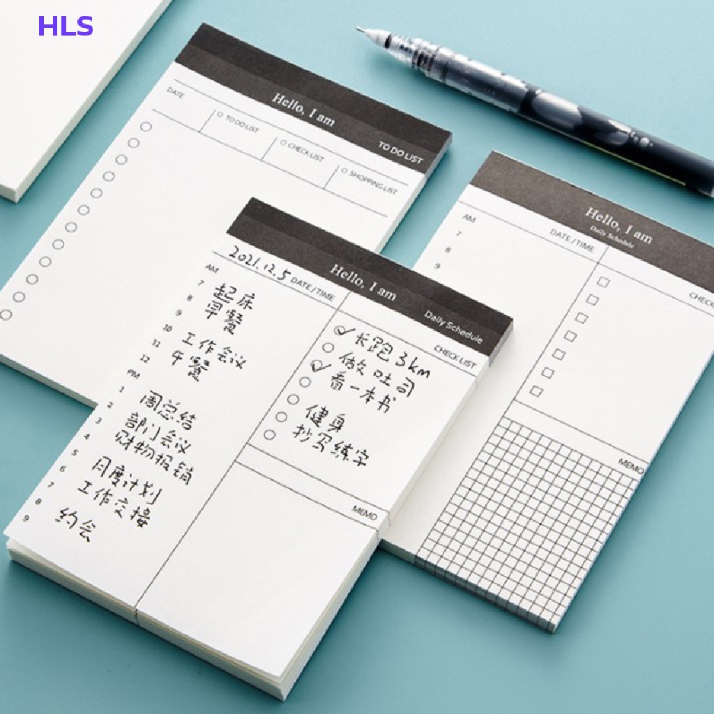 [HLS] Sổ Ghi Chú Lên Kế Hoạch Hàng Ngày Agenda Agenda Có Thể Xé Ra Để Làm List Goals Habit Schedules Dùng Trong Trường Học Văn Phòng