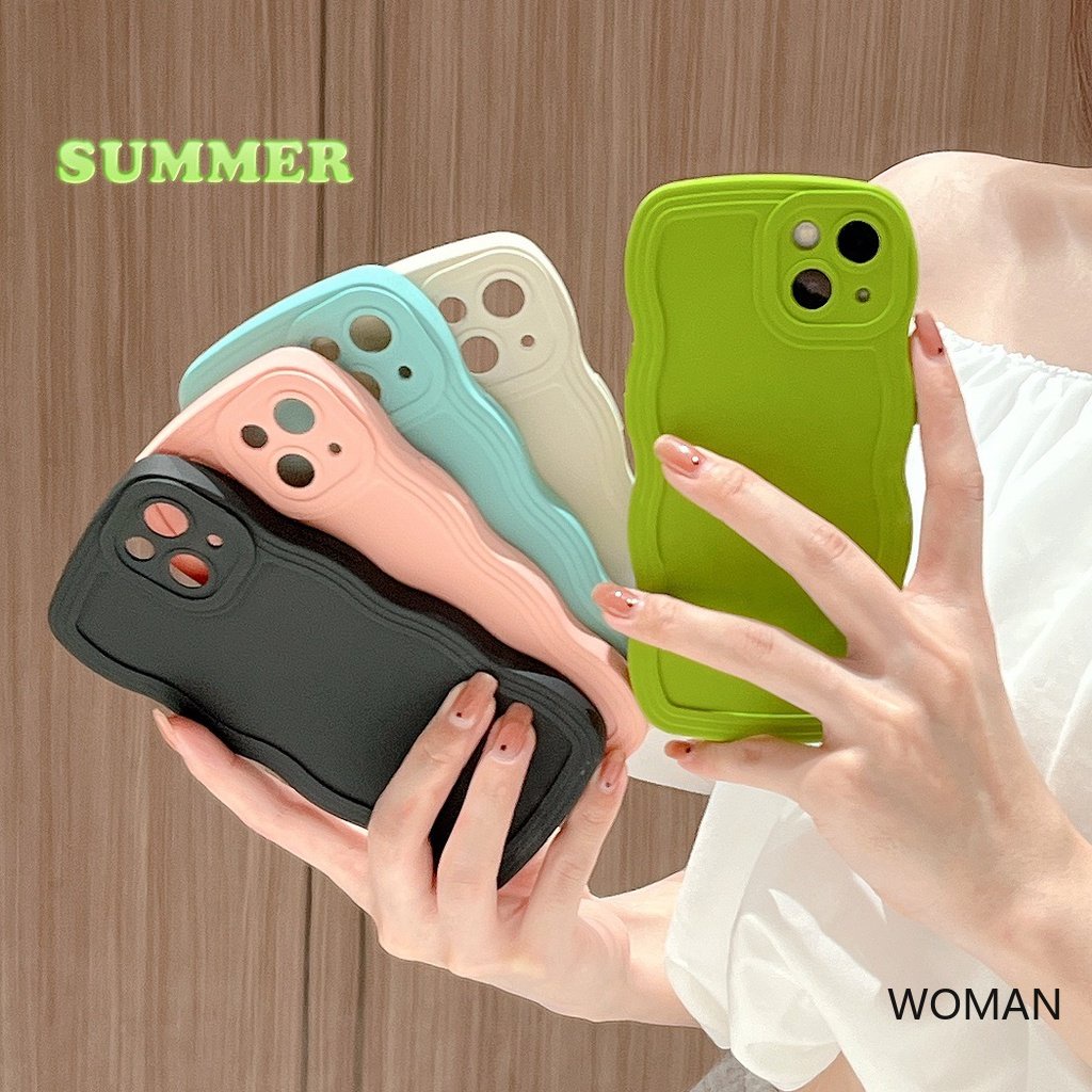 Ốp Điện Thoại Họa Tiết Gợn Sóng Lớn Thời Trang Cho iPhone 7 Plus 8 Plus case 6 Plus 6S Plus X XS XR XS Max