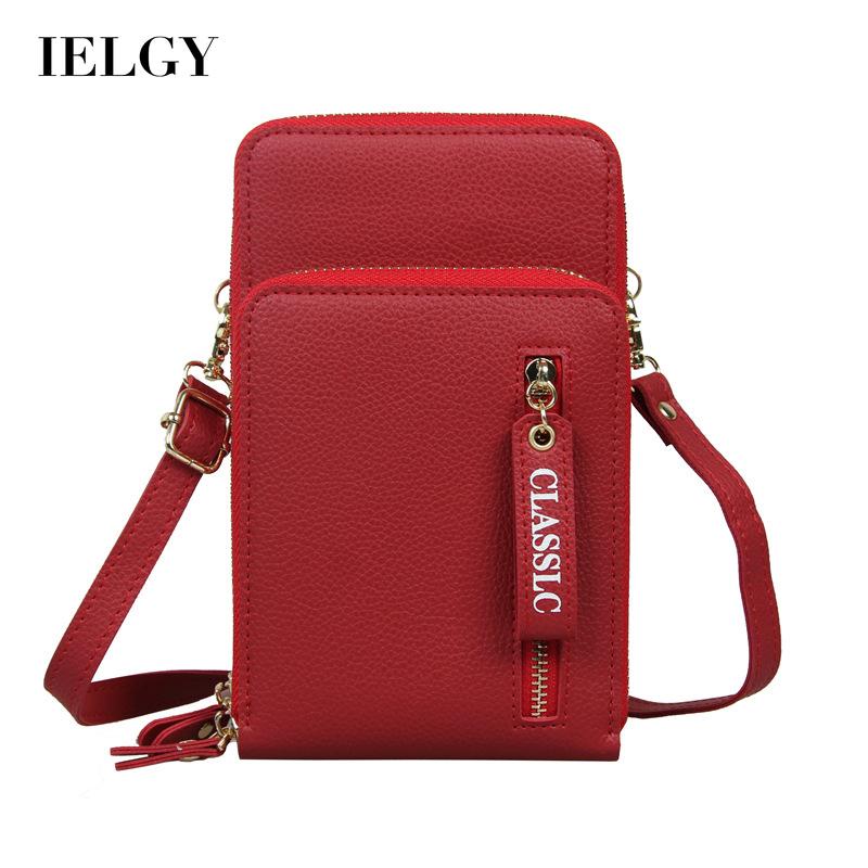 Túi Đeo Chéo Màu Trơn Sức Chứa Lớn Có Khóa Kéo Dành Cho Nữ