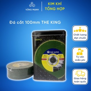 Đá cắt sắt, inox ⚡ giá cực tốt ⚡ hộp 100 viên đá cắt 100mm the king loại 1