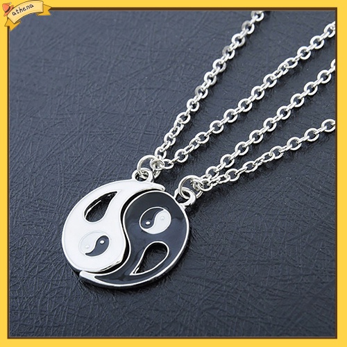Set 2 Vòng cổ Mặt Âm Dương Ghép Đôi Cho Bạn Thân