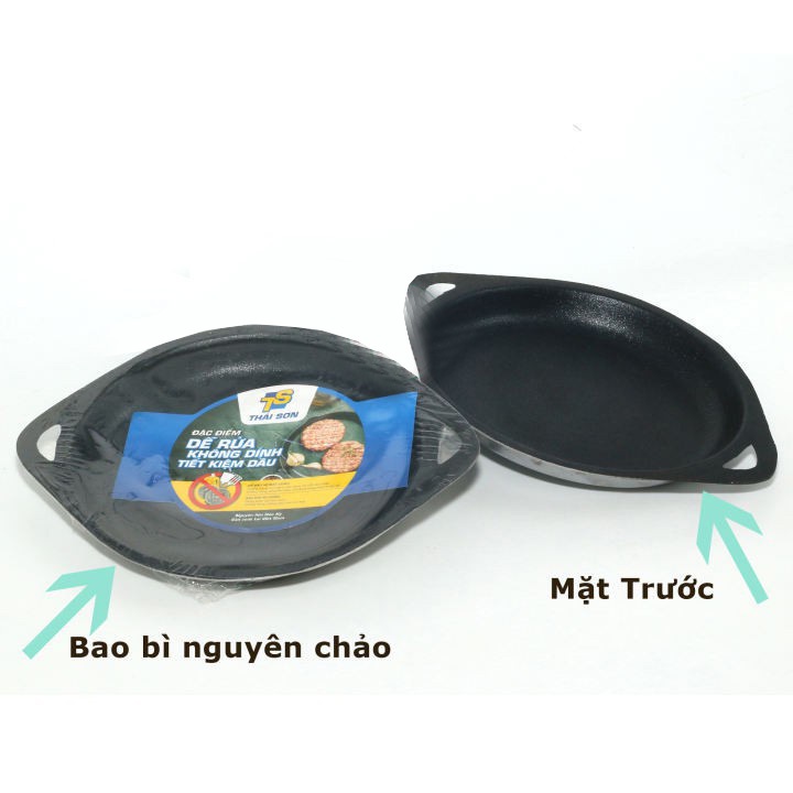 Chảo Gang Chống Dính TRƠN Ốp La Chiên Trứng Tiện Lợi 18cm