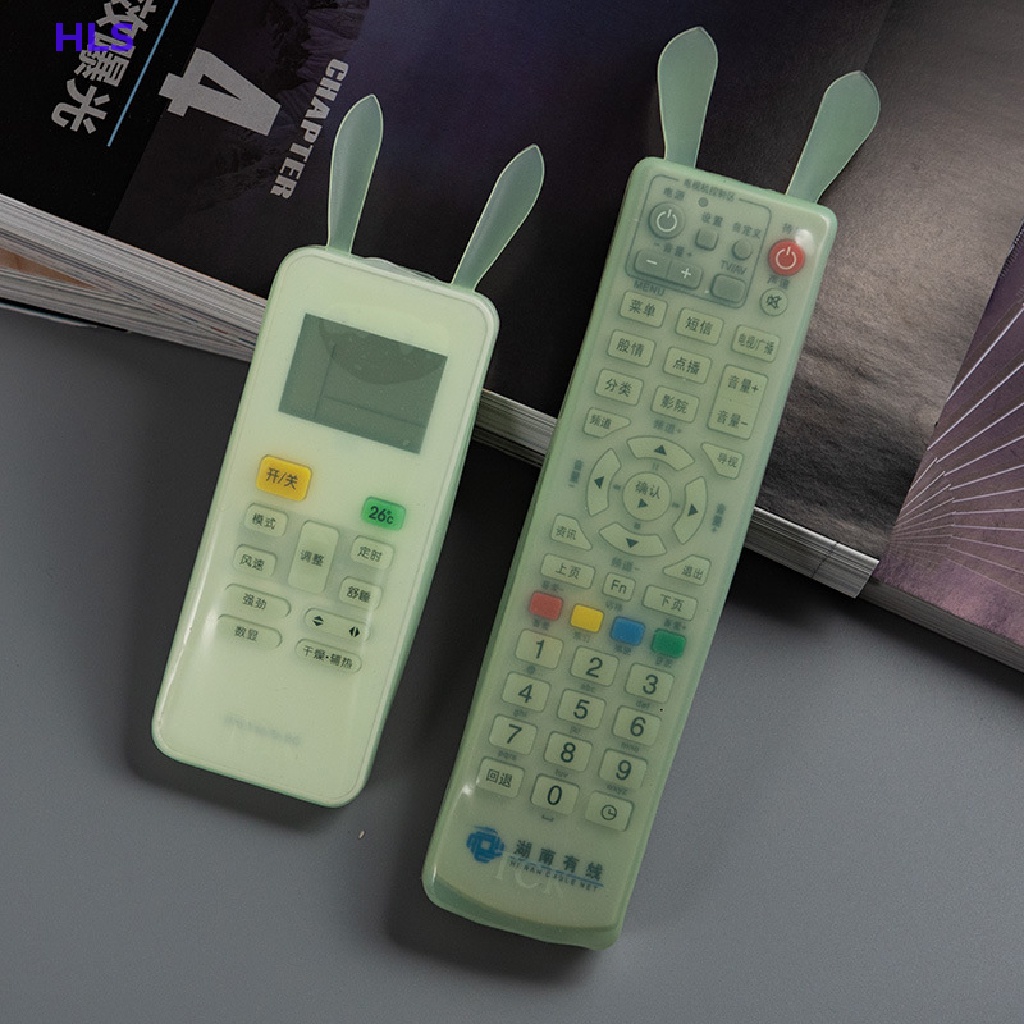 Vỏ Bọc Điều Khiển TV / Điều Hòa Bằng Silicon Màu Dạ Quang Chống Bụi