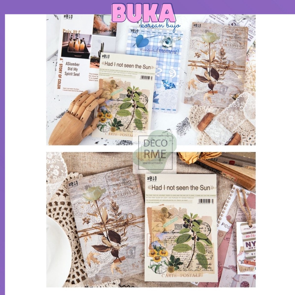 Dercome Sổ sticker tự cắt trang trí sổ tay,bullet journal phụ kiện văn phòng phẩm