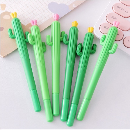Bút bi/bút gel cây sương rồng có hoa giá sỉ
