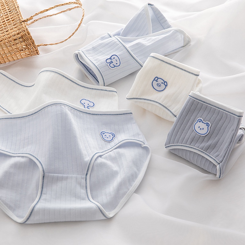Quần Lót Cotton Thoáng Khí Cho Bé 12-18 Tuổi