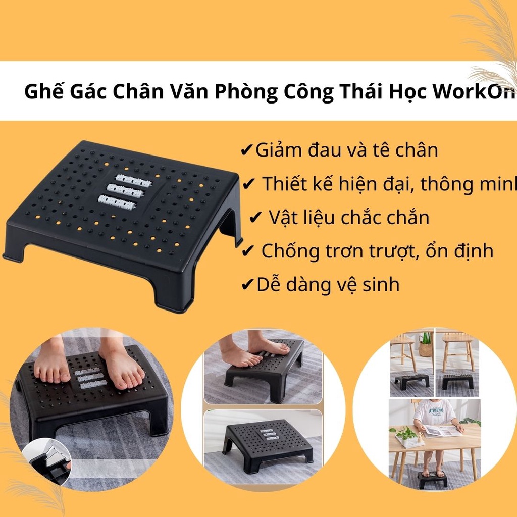 Ergonomic Footrest Ghế Gác Chân Công Thái Học Ghế Kê Chân Văn Phòng Công Thái Học Nội Thất Làm Việc