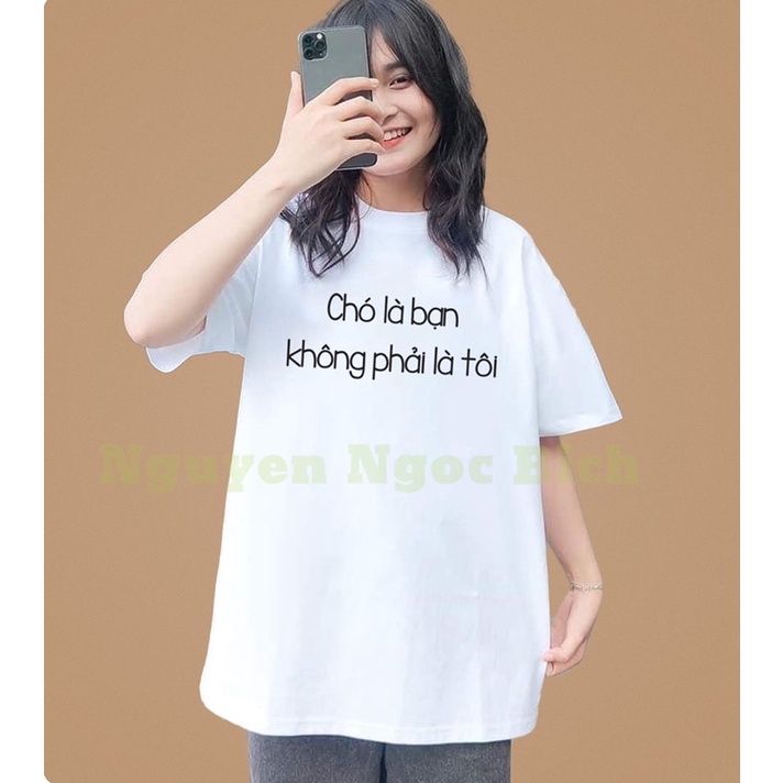 ÁO THUN UNISEX “CHÓ LÀ BẠN” 100% COTTON