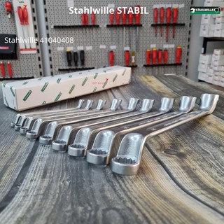 Bộ cờ lê hai đầu tròng nghiêng 75° stahlwille stabil® 96410408 7 chiếc & 96410409 9 chiếc sản xuất tại đức