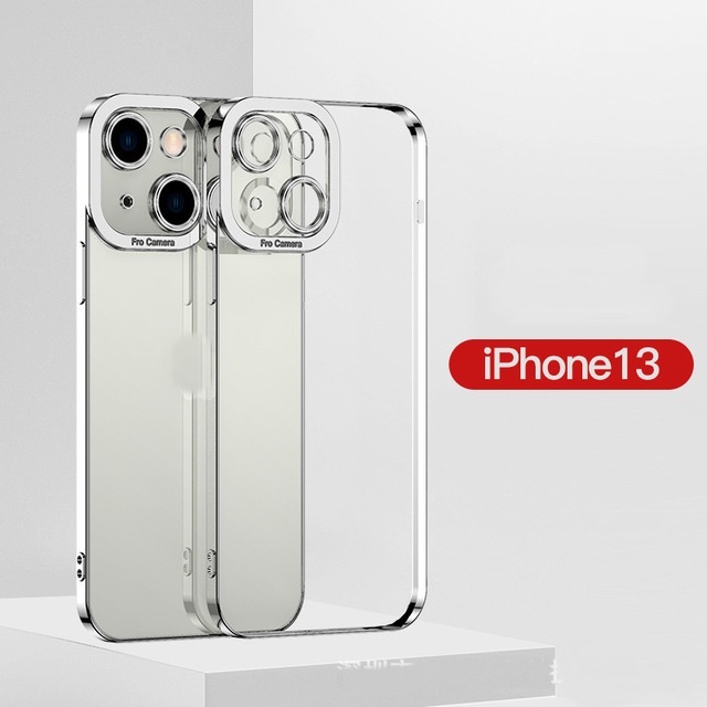 Ốp lưng trong suốt màu bạc vàng Gold Silver sang trọng X/Xs/11/11pro/11promax/12/12pro/12promax/13/13p/13pm BenZ Store